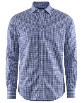 Berkeley Checkton Tailored Skjorte, Herre Marineblå