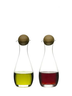 Nature olie-/eddikeflaske med egeprop, 2-stykspakke