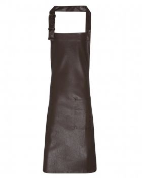 Faux leather bib apron (xtra)
