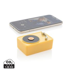 Mini vintage 3W trådløs højtaler Gul