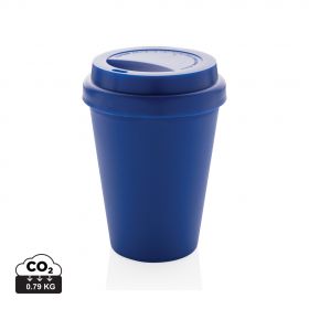 Genbrugelig dobbeltvægget kaffekop, 300ml Blå