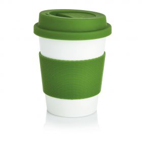 PLA kaffekop grøn, hvid