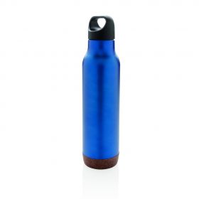 Cork Leakproof vakuum flaske blå