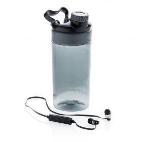 Leakproof flaske med trådløs øretelefoner