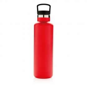 Tætsluttende termoflaske med normal åbning rød