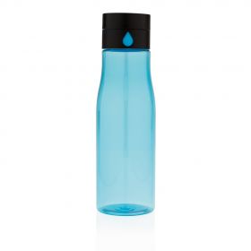 Aqua hydration tracking tritan flaske blå