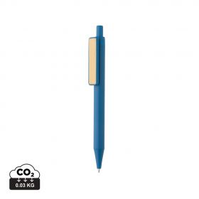 GRS RABS pen med bambusclip Blå