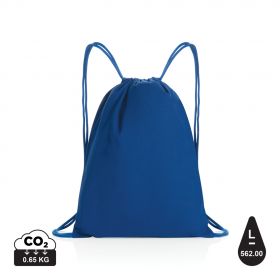Impact AWARE™ snøre rygsæk i genanvendt bomuld 145gr Blå