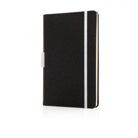 Luksus A5 notesbog med penne holder hvid