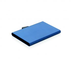 C-Secure aluminium RFID kort holder blå