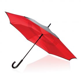 23” manuel reverse paraply rød