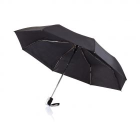 Deluxe 21 5” 2-i-1 paraply med automatisk åbning/lukning sort