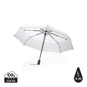 21" Impact AWARE™ RPET 190T auto åben/luk paraply Hvid