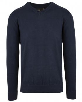 Laguna v-neck sweater (H) Marine blå
