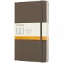 Moleskine Classic L hardcover notesbog - linjeret Jordbrun