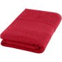 Charlotte 450 g/m² håndklæde i bomuld 50x100 cm Rød
