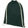 Orissa 100 g/m² GOTS rygsæk med snøre i økologisk bomuld 5L Grøn