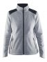 Noble Zip Jacket Heavy Knit Fleece W Grey Melange/Asphalt