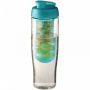 H2O Active® Tempo 700 ml drikkeflaske med fliplåg & infuser Transparent