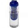 H2O Active® Base 650 ml drikkeflaske med fliplåg & infuser Transparent