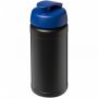 Baseline® Plus 500 ml drikkeflaske med fliplåg Ensfarvet sort