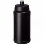 Baseline® Plus 500 ml drikkeflaske med sportslåg Ensfarvet sort