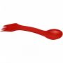 Epsy 3-i-en ske, gaffel & kniv Rød