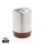 Cork lille vakuum kaffe krus sølv