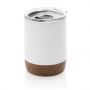Cork lille vakuum kaffe krus hvid
