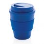 Genbrugelig kaffekop med skruelåg, 350ml blå