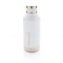 Leakproof vakuum flaske med logo plade hvid