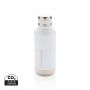 Leakproof vakuum flaske med logo plade Hvid