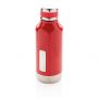 Leakproof vakuum flaske med logo plade rød