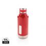 Leakproof vakuum flaske med logo plade Rød