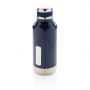 Leakproof vakuum flaske med logo plade blå