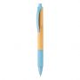 Pen lavet af bambus og hvedestrå blå
