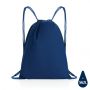 Impact AWARE™ snøre rygsæk i genanvendt bomuld 145gr blå